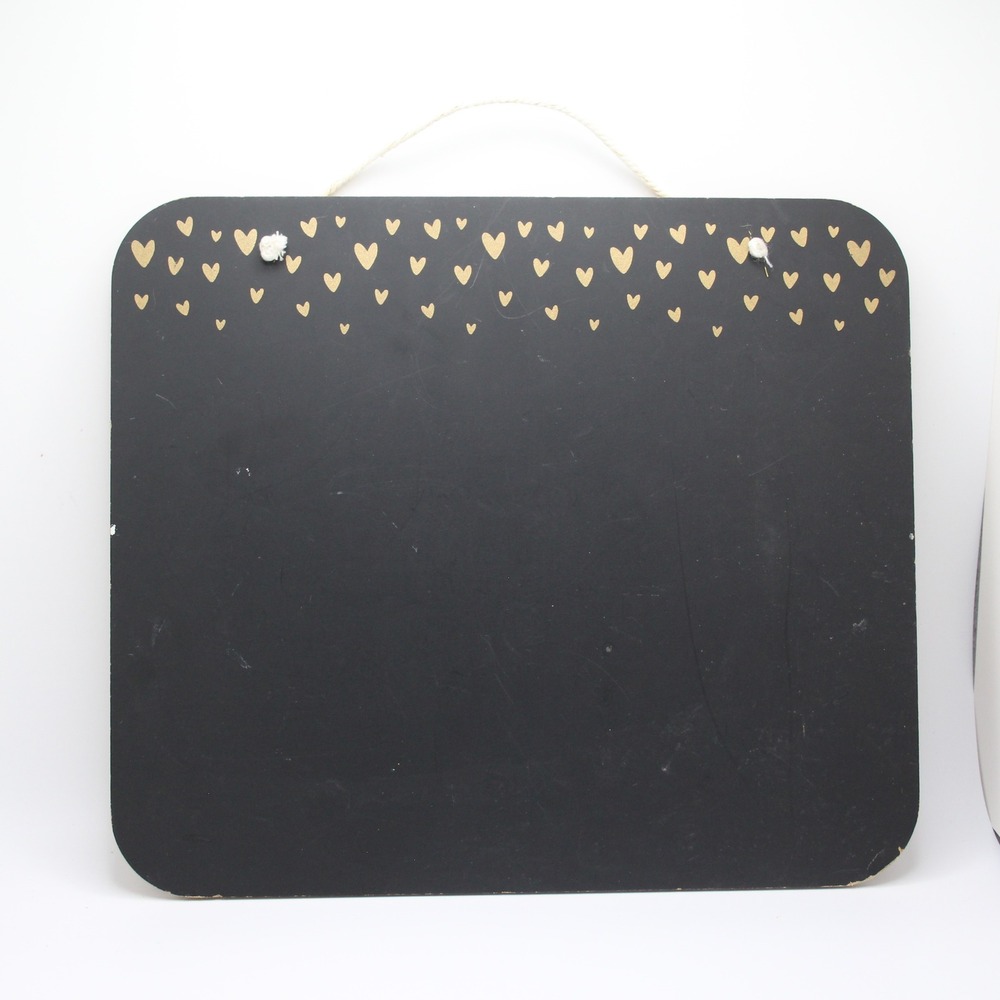 Heart Chalkboard Message Board‎ Small Hanging Decor Cute Home Office Memo